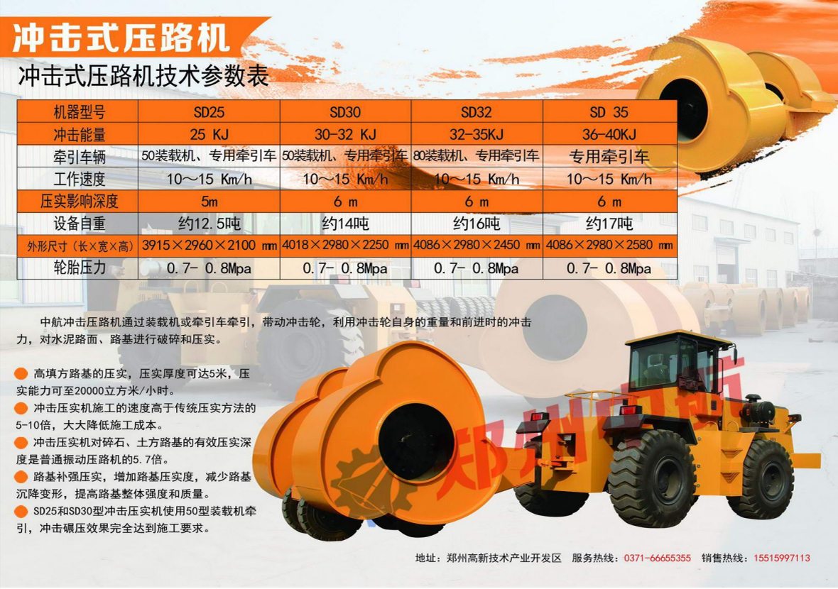 沖擊壓路機彩頁介紹
